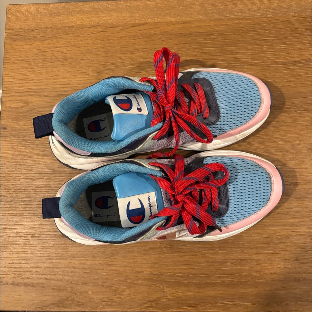 Champion Athletic Shoes in Blue and Pink